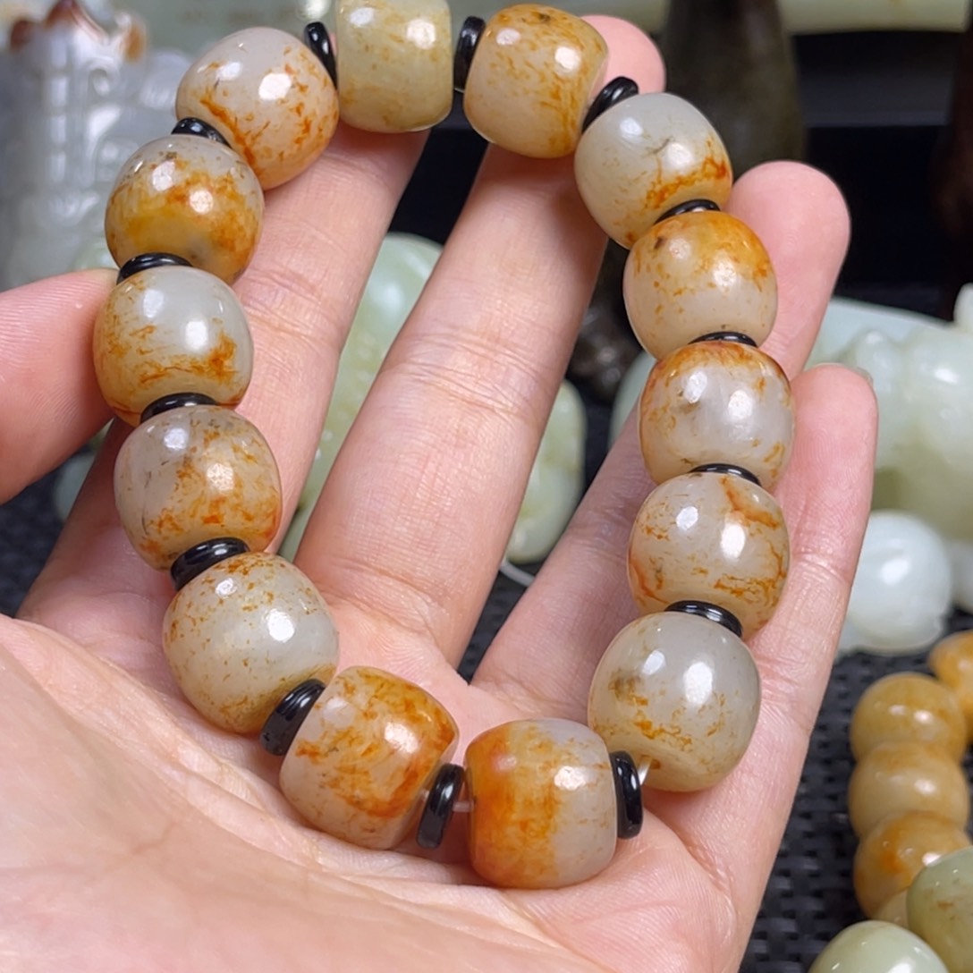 和田玉未镶嵌挂件李**A