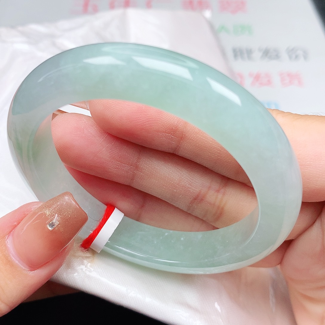 未镶嵌手镯翡翠52正圈 强推冰晴葡萄肉