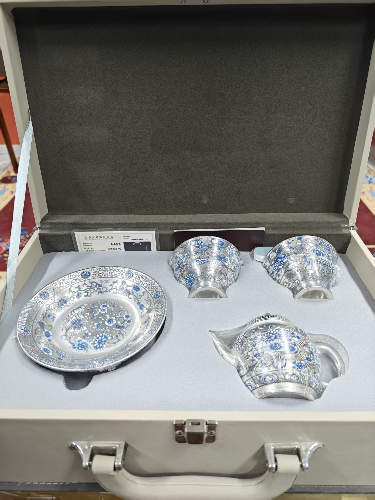 其他陶瓷@@@@@@@@@@皇杰造物银壶茶具套组