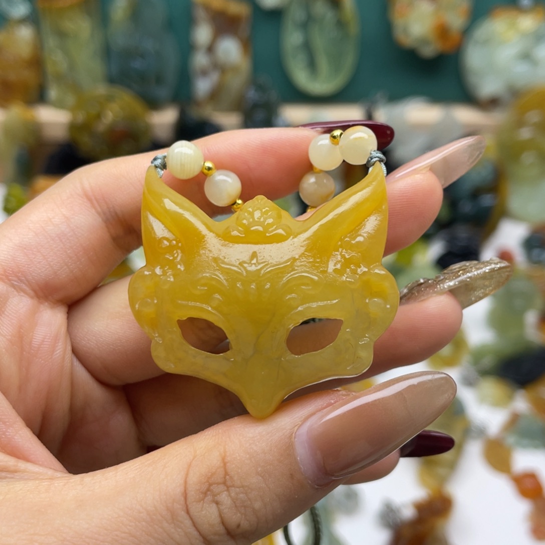 蛇纹石玉吊坠(不含链)未镶嵌