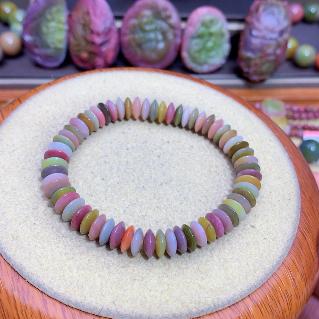 玛瑙手链未镶嵌盐源