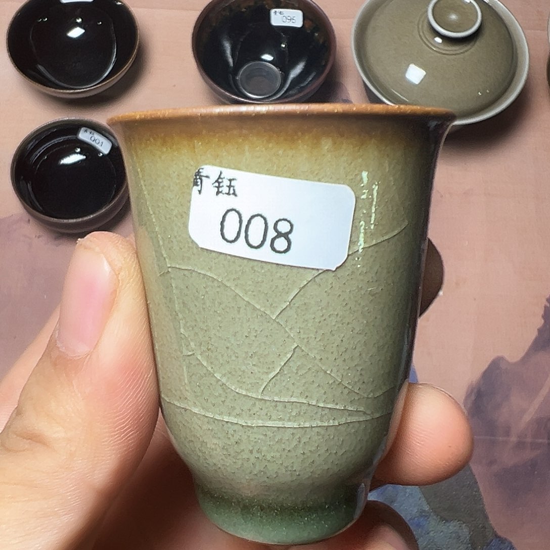茶盏青钰龙窑主人杯008