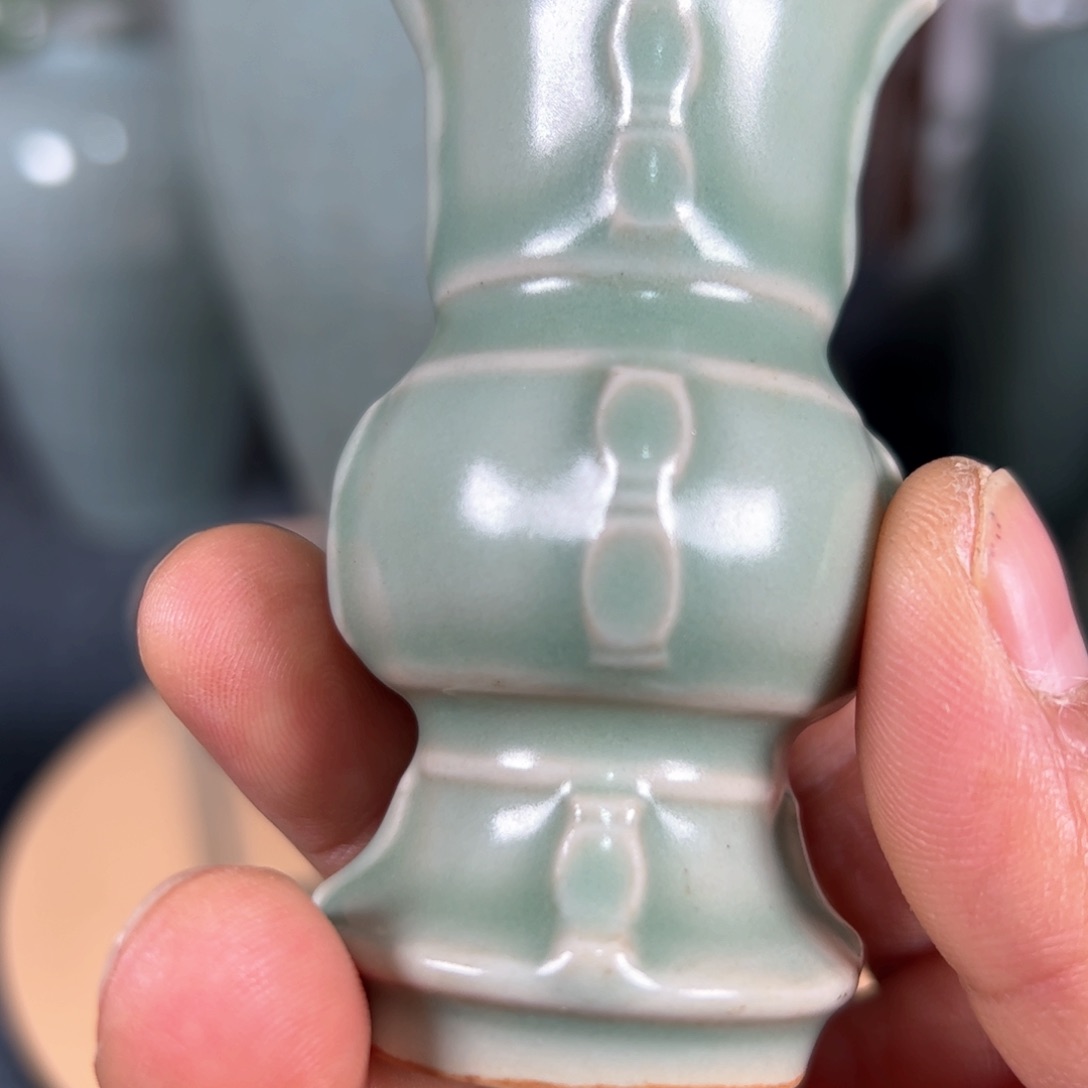 瓷片陶瓷龙泉青瓷花菇