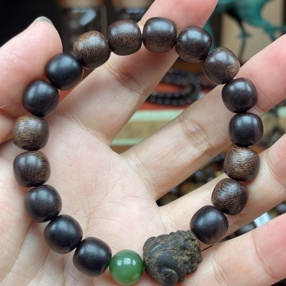 沉香手串美**顺越南富森红土瘤疤