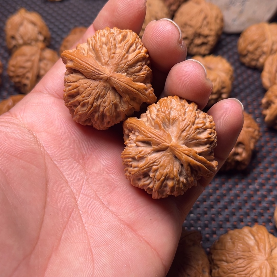 孤***生文玩核桃吊坠白狮子