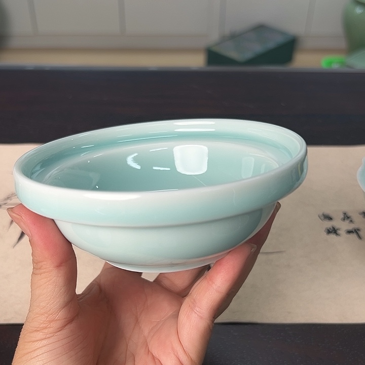 龙泉云间青瓷小米茶器