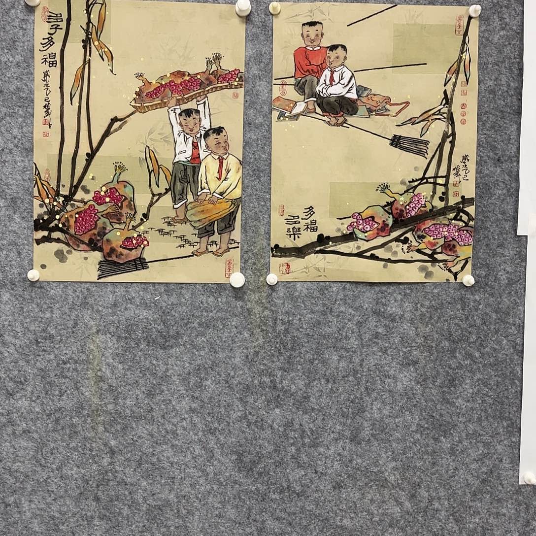 泓***堂国画手绘人物国画作品灬