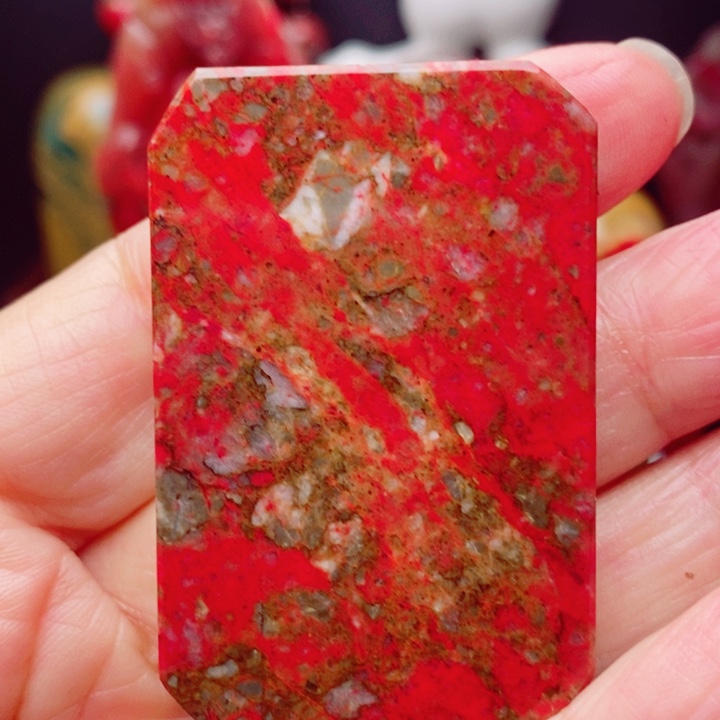 悟***昌化鸡血石鸡血石㷳子