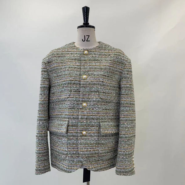 ELVIS.CHEUNG24冬季新品女士小香风夹克外套