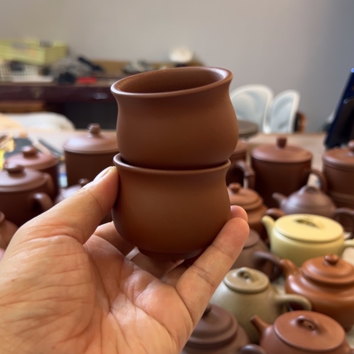 茶杯紫砂泥料体验杯一对