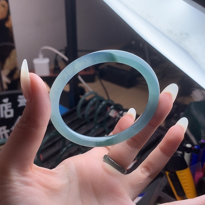 翡翠手镯未镶嵌A****g54-55圈口