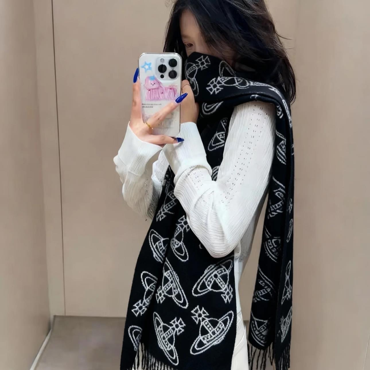 双面围巾披肩两用流苏百搭围脖2025新款（不建议机洗）