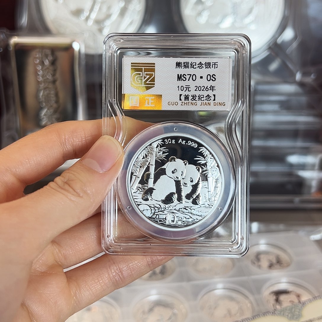 纯银30克封装银猫
