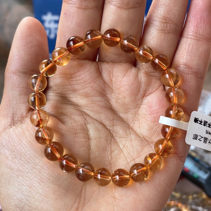 水晶手链未镶嵌黄塔金