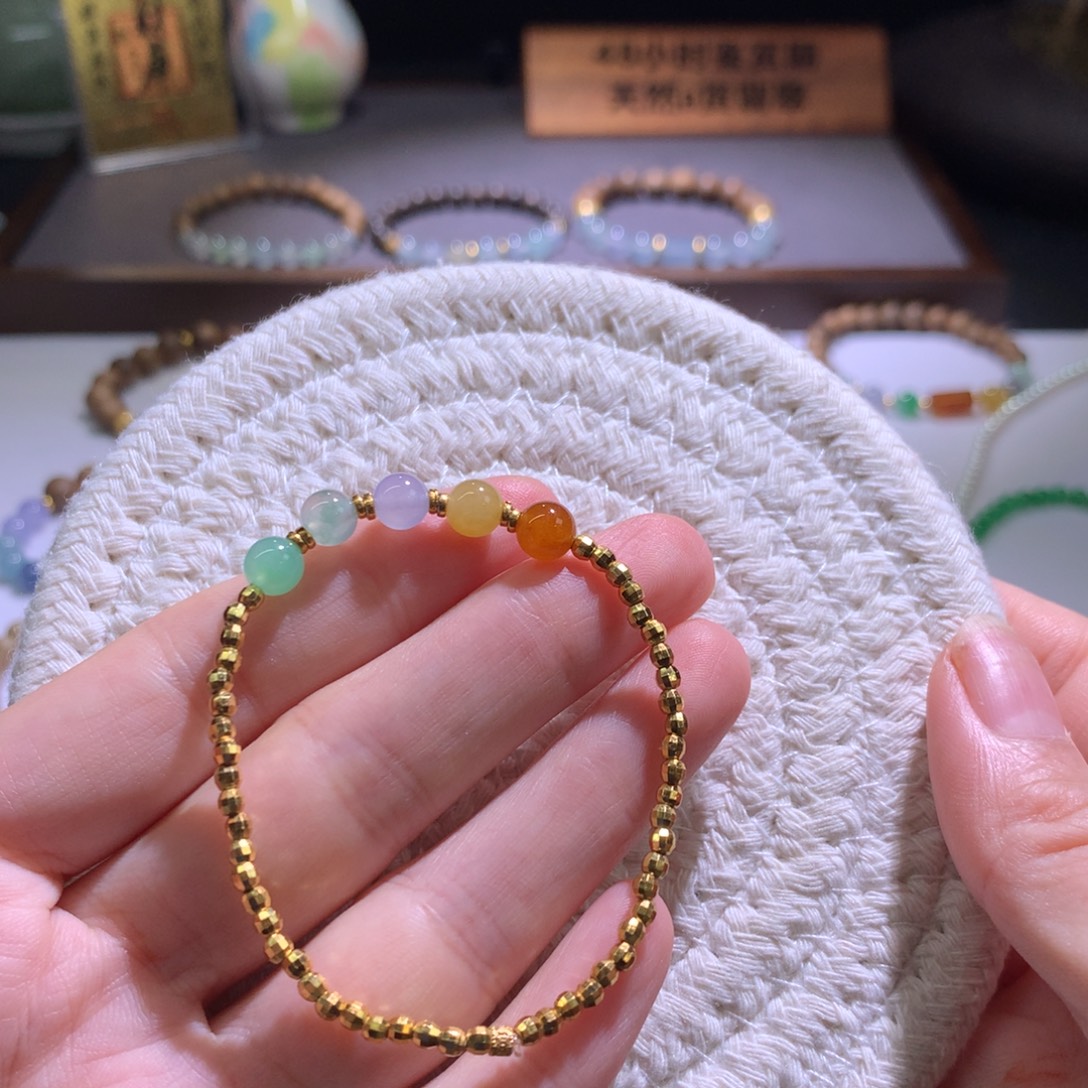 翡翠散珠特价银镀金糖果