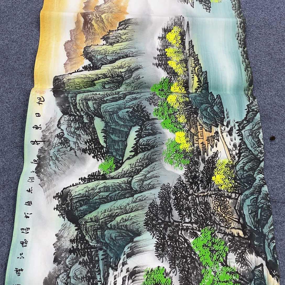 国画国画作品小姐姐放漏中