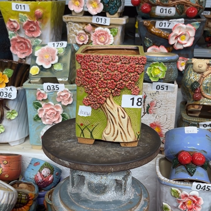 紫砂花盆粗陶材质多肉花盆