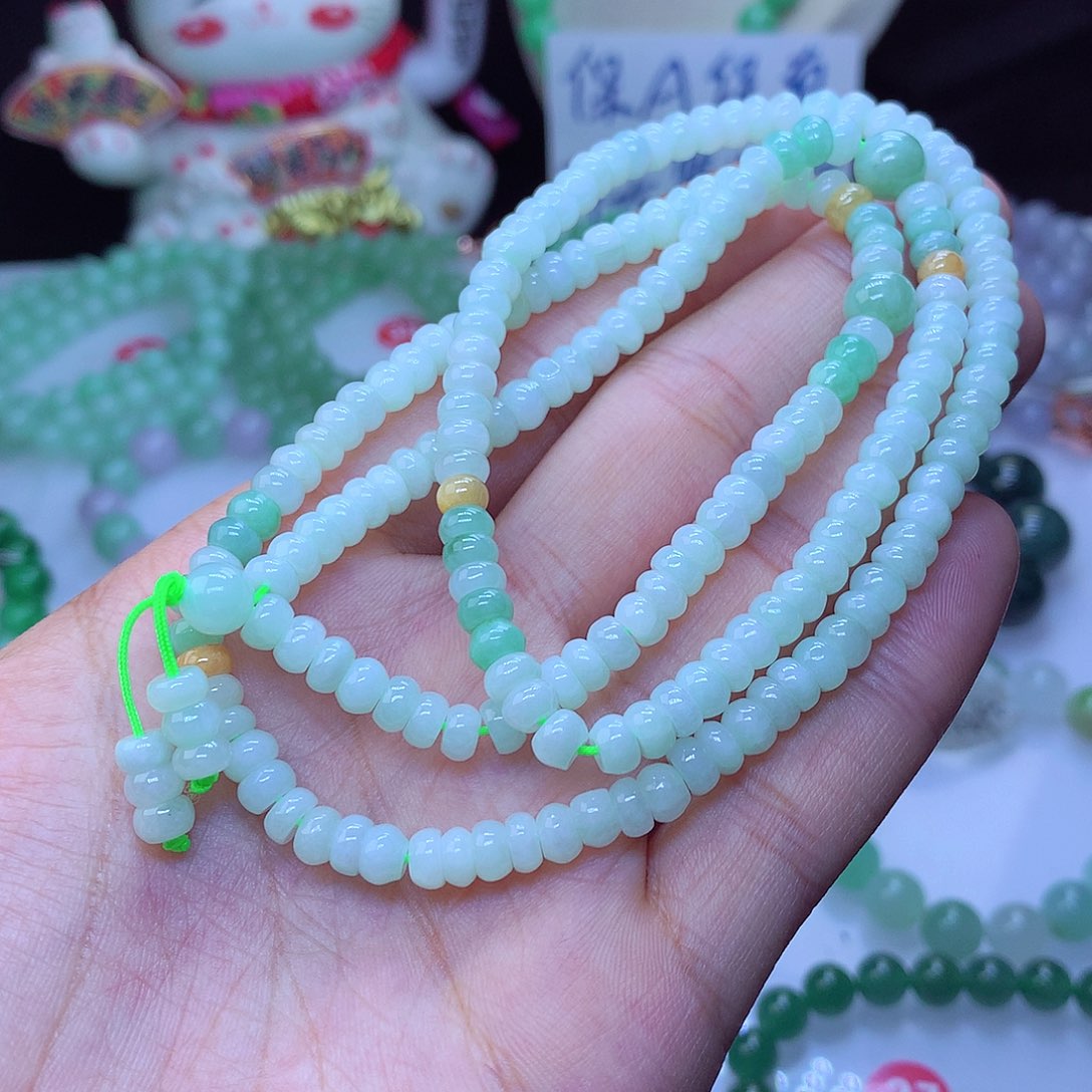 翡翠毛衣链未镶嵌5.5