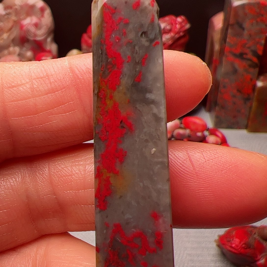 昌化石昌化鸡血石印章