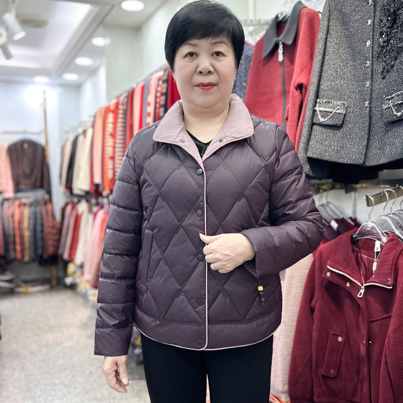 妈妈冬装棉服2025新款洋气时尚棉衣中老年女秋冬保暖外套加厚棉袄