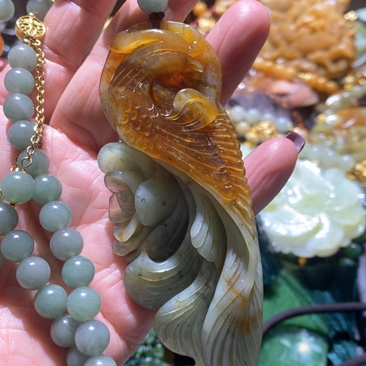 岫玉毛衣链未镶嵌