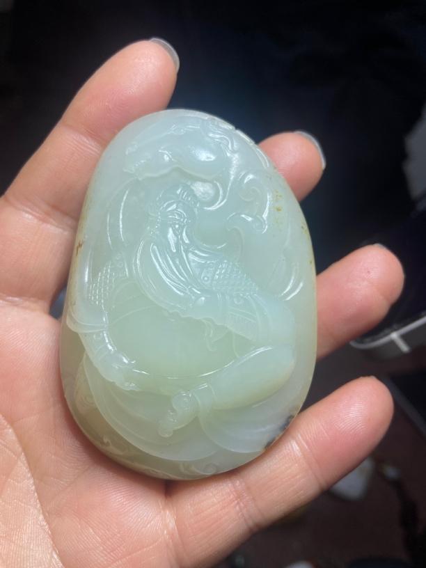 和田玉 把 件 关公