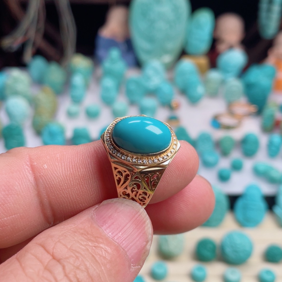 【闪购商品】绿松石吊坠(不含链)未镶嵌