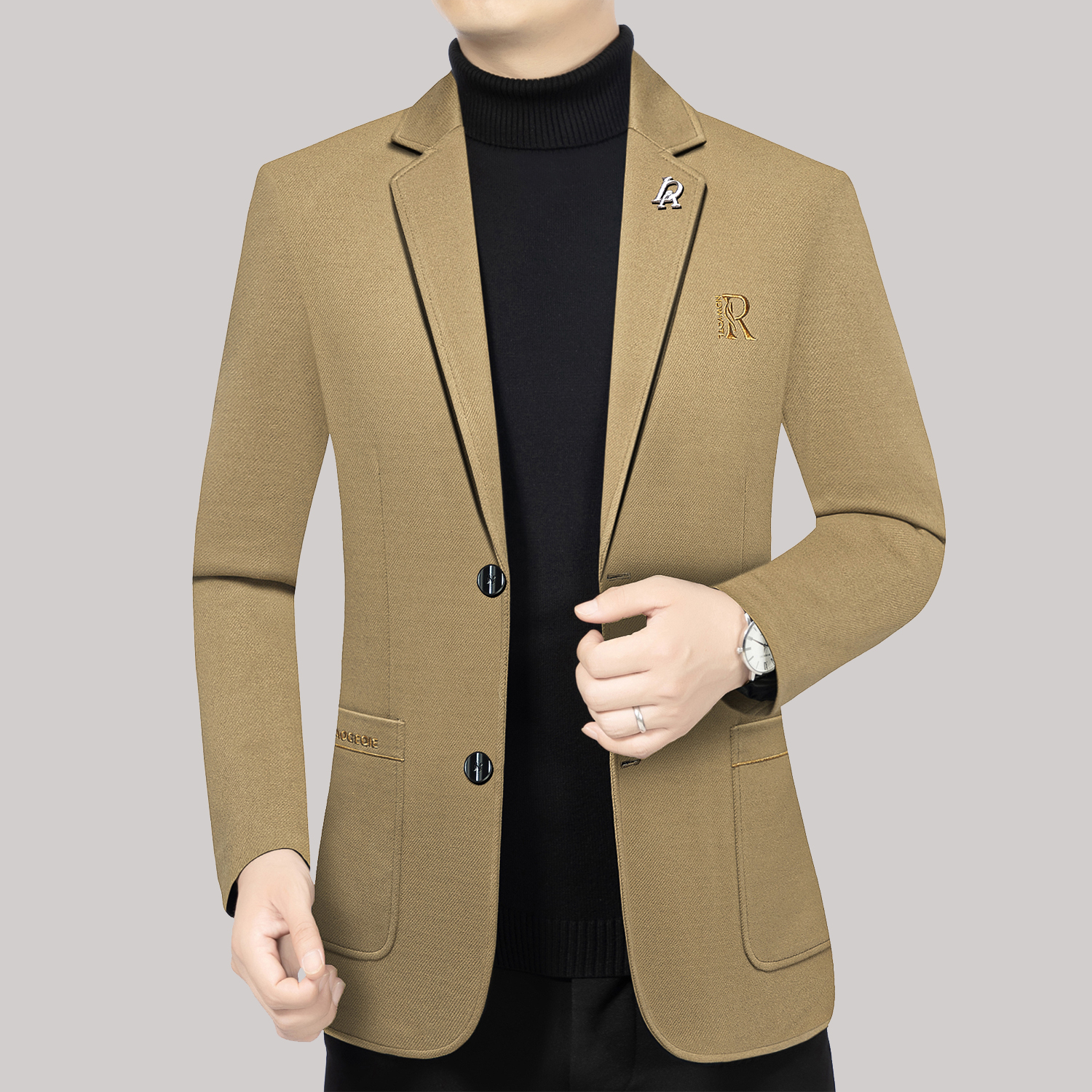 品牌正品2025春季新款男士西服商务休闲修身薄款小西装外套上衣
