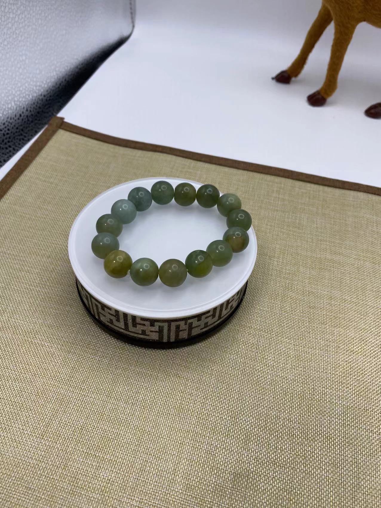 琮缘珠宝玉器纯天然岫玉玉石王花玉手串手链卡14