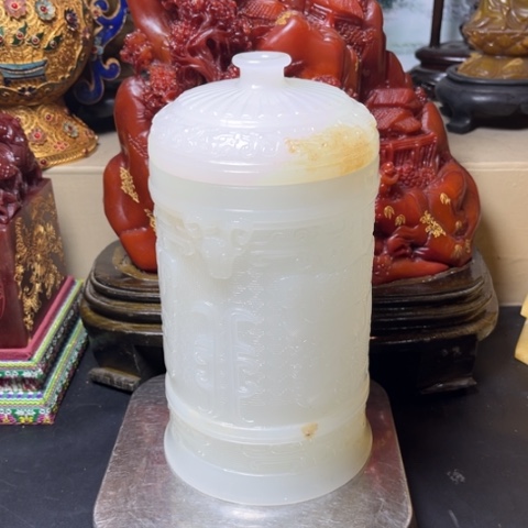 和田玉未镶嵌颈饰飞***6