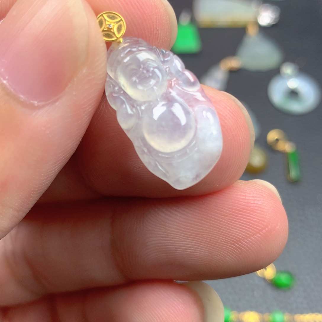 【闪购商品】翡翠18K金镶嵌颈饰翡翠