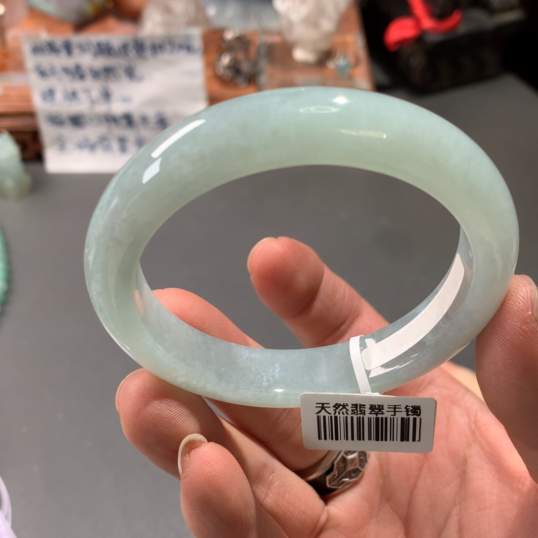 翡翠手镯未镶嵌54.8圈口