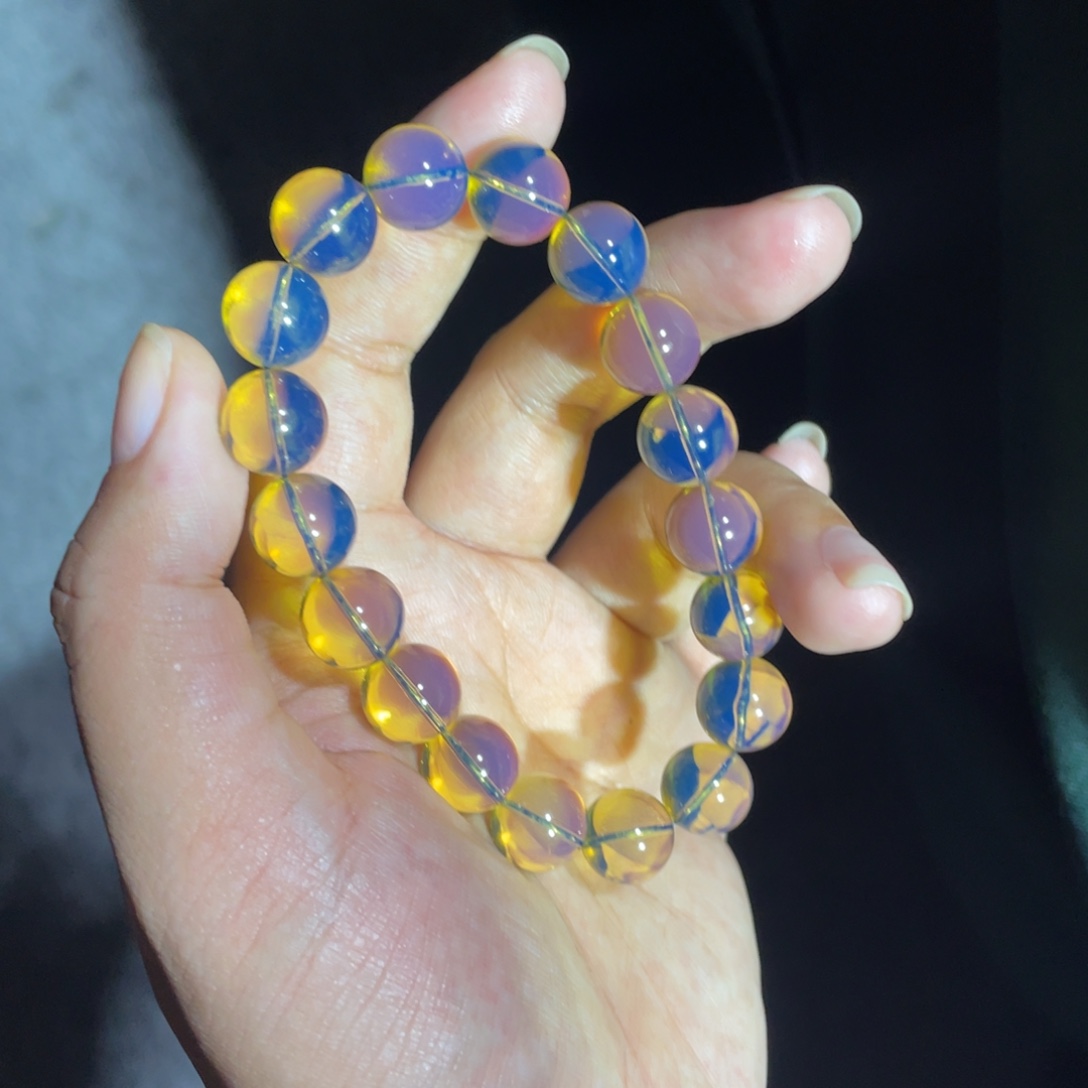 琥珀未镶嵌裸石10净水天空蓝