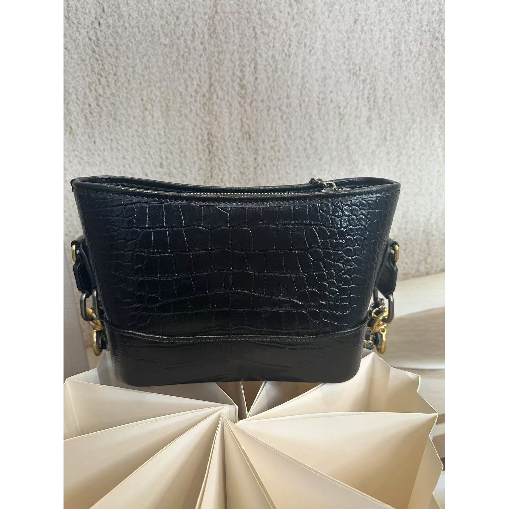 TOLEX2025新款手工女包时尚百搭流浪黑色