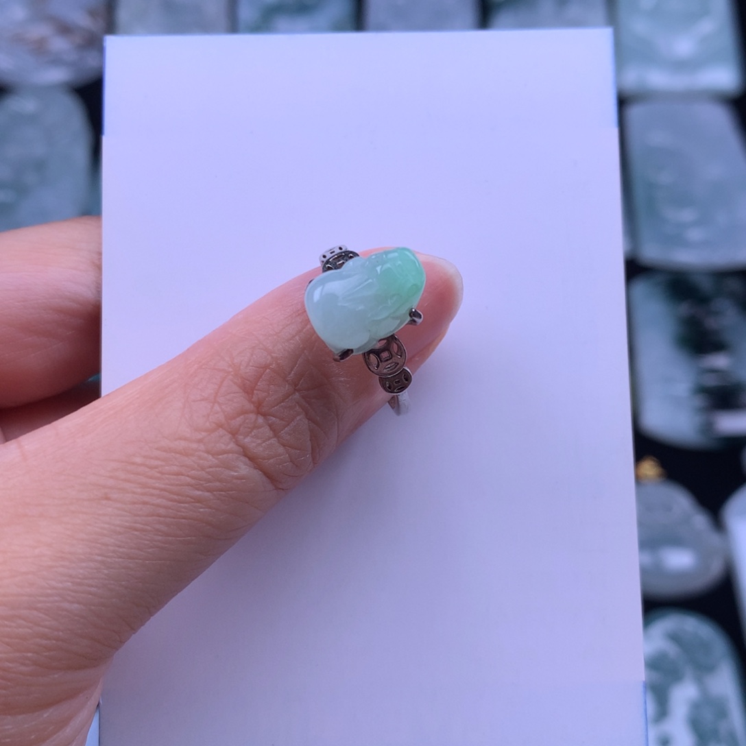 翡翠未镶嵌颈饰翡翠戒指