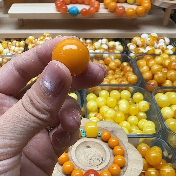 夏***叔无非金属老蜜色20单珠