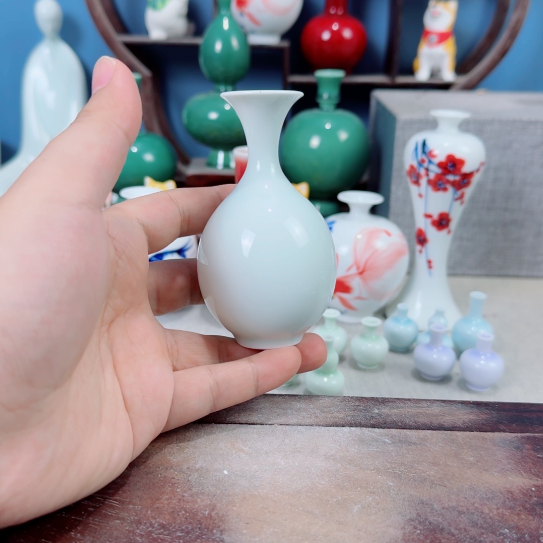 陶瓷手工小花器摆件