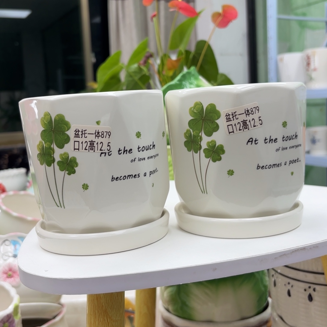 夏西陶瓷花盆@@5879