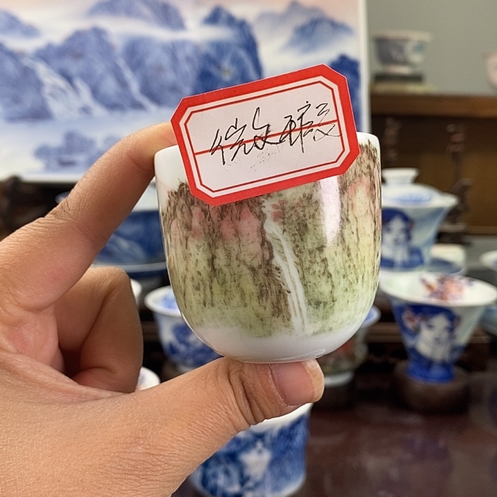 杯丫*景德镇手工手绘陶瓷，高亮兴老师作品