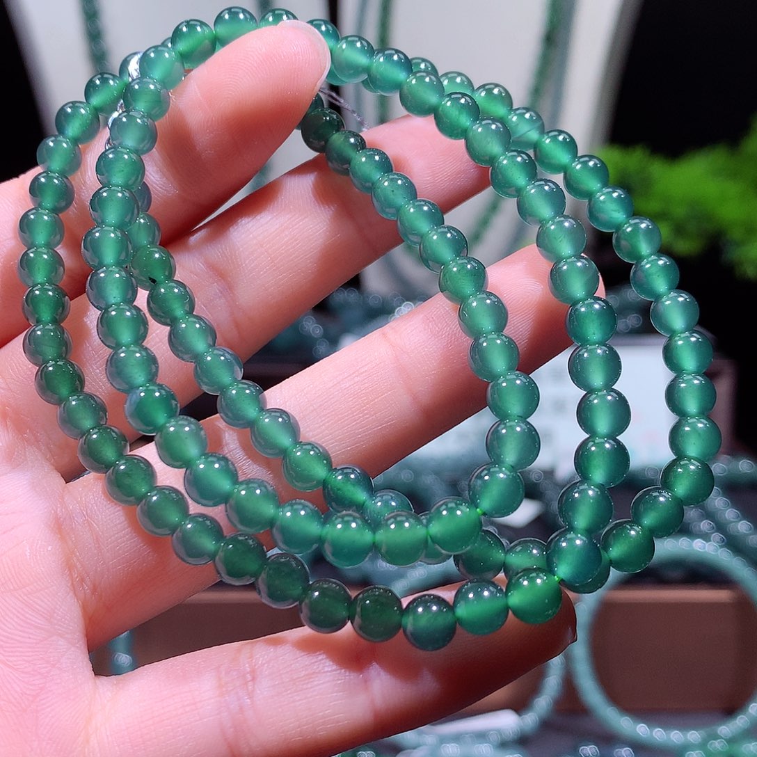 翡翠未镶嵌手链天然a货翡翠项链6