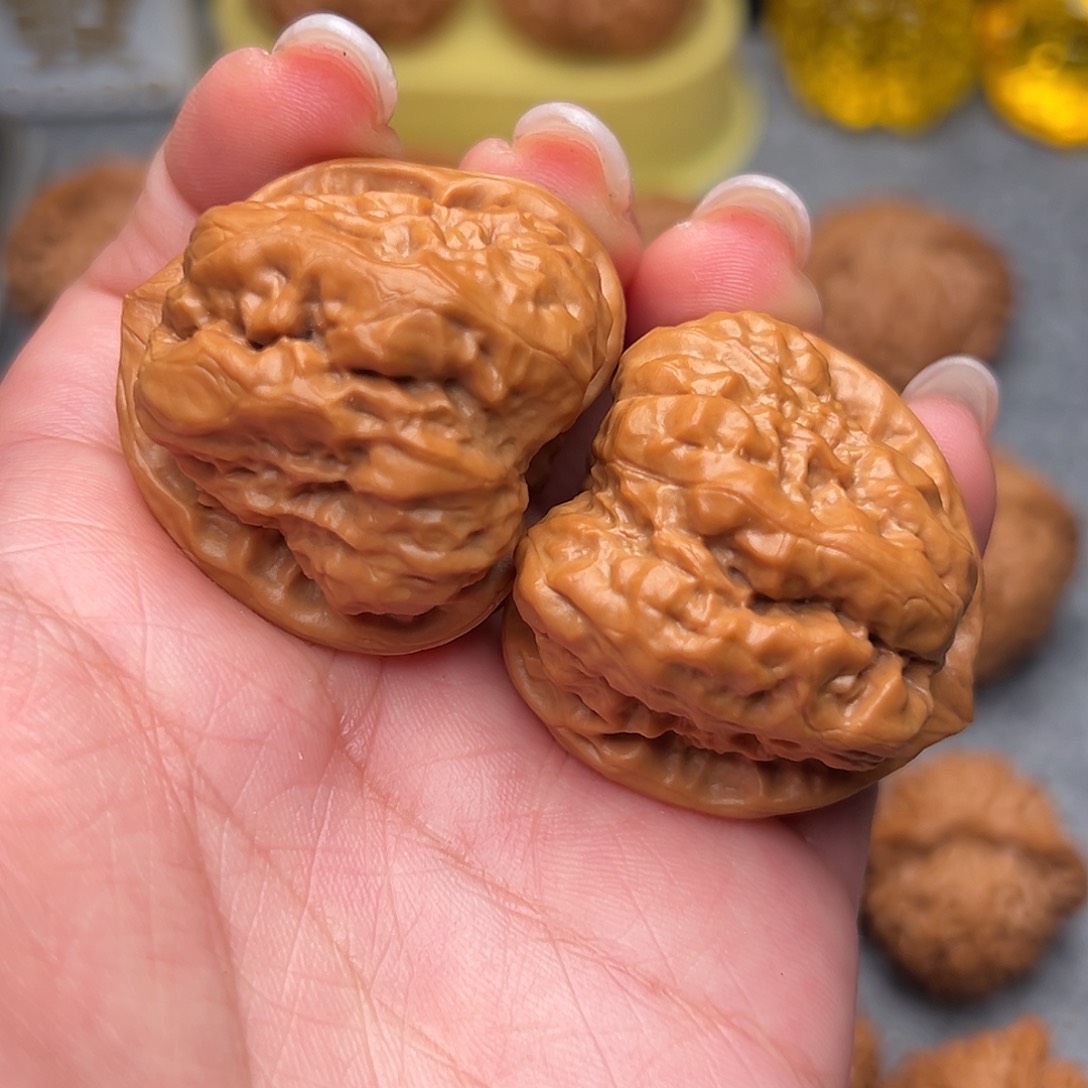 把件文玩核桃毕业三角蛙38全品