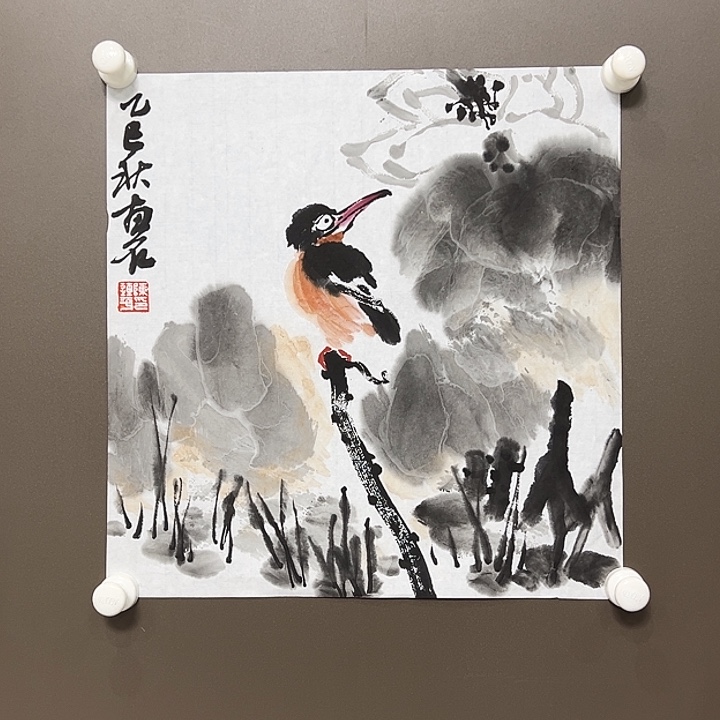 国画陈连平  手绘原创
