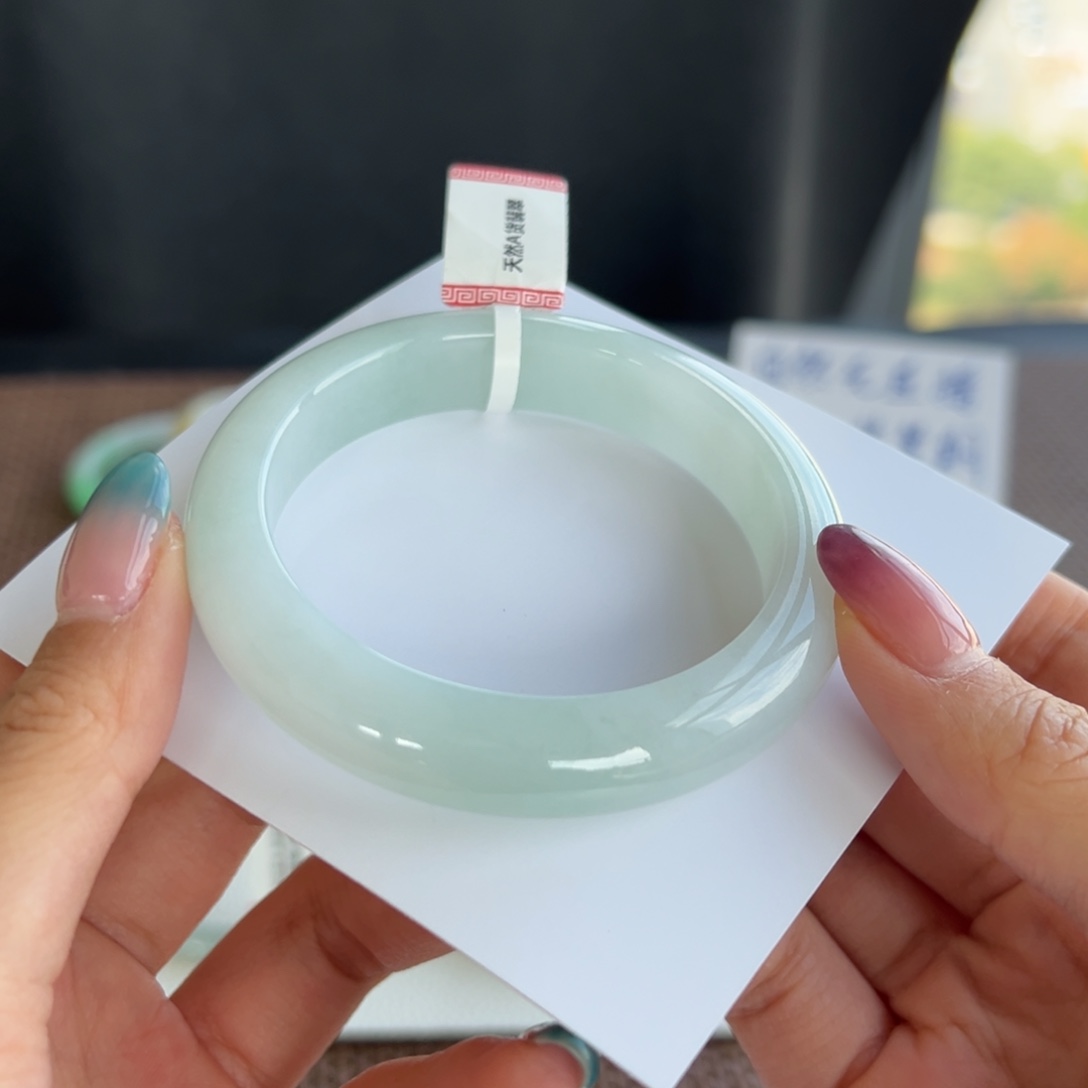 翡翠未镶嵌手镯7号 54,2