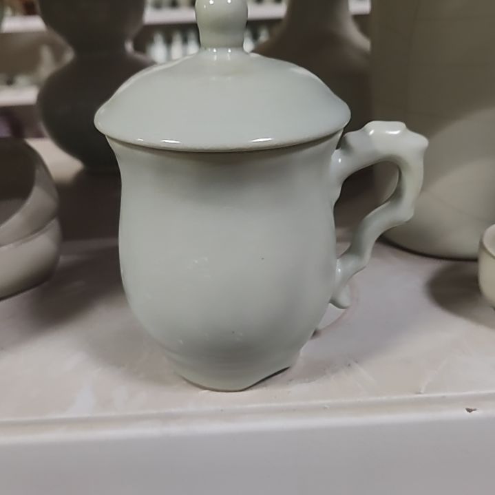 官瓷天青釉办公杯