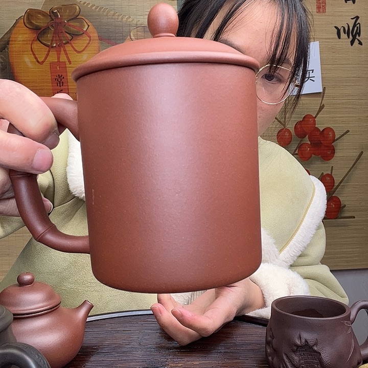 紫砂茶杯原矿紫砂杯