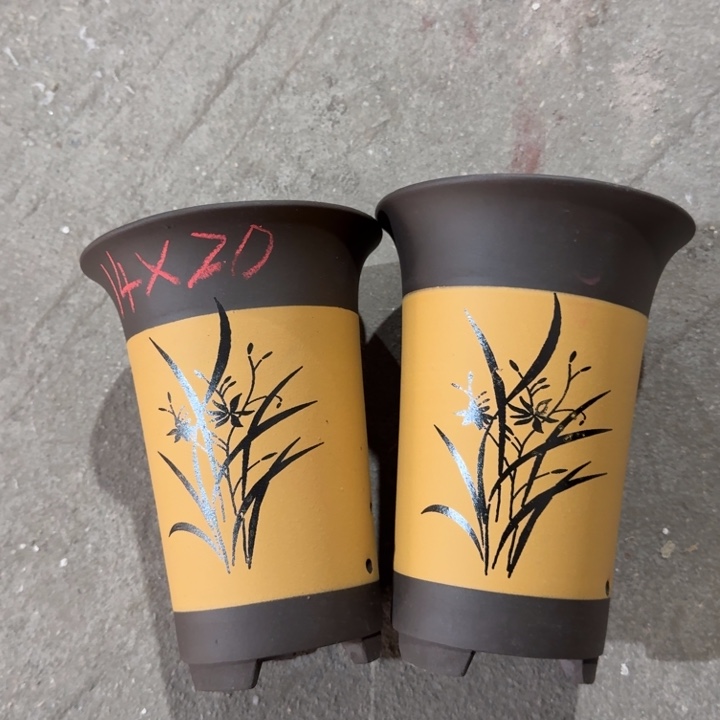 紫砂花盆 高度20口径14