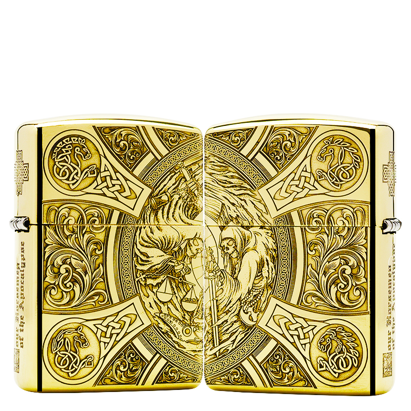 ZIPPO/之宝打火机【天启四骑士】盔甲机原装正品煤油机DYJ1