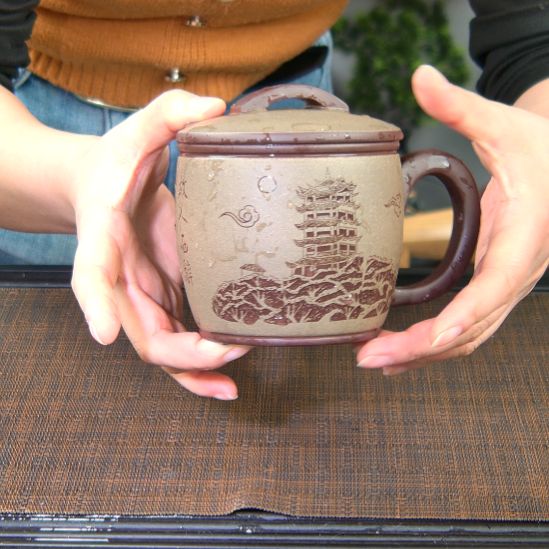 茶杯紫砂高货放漏