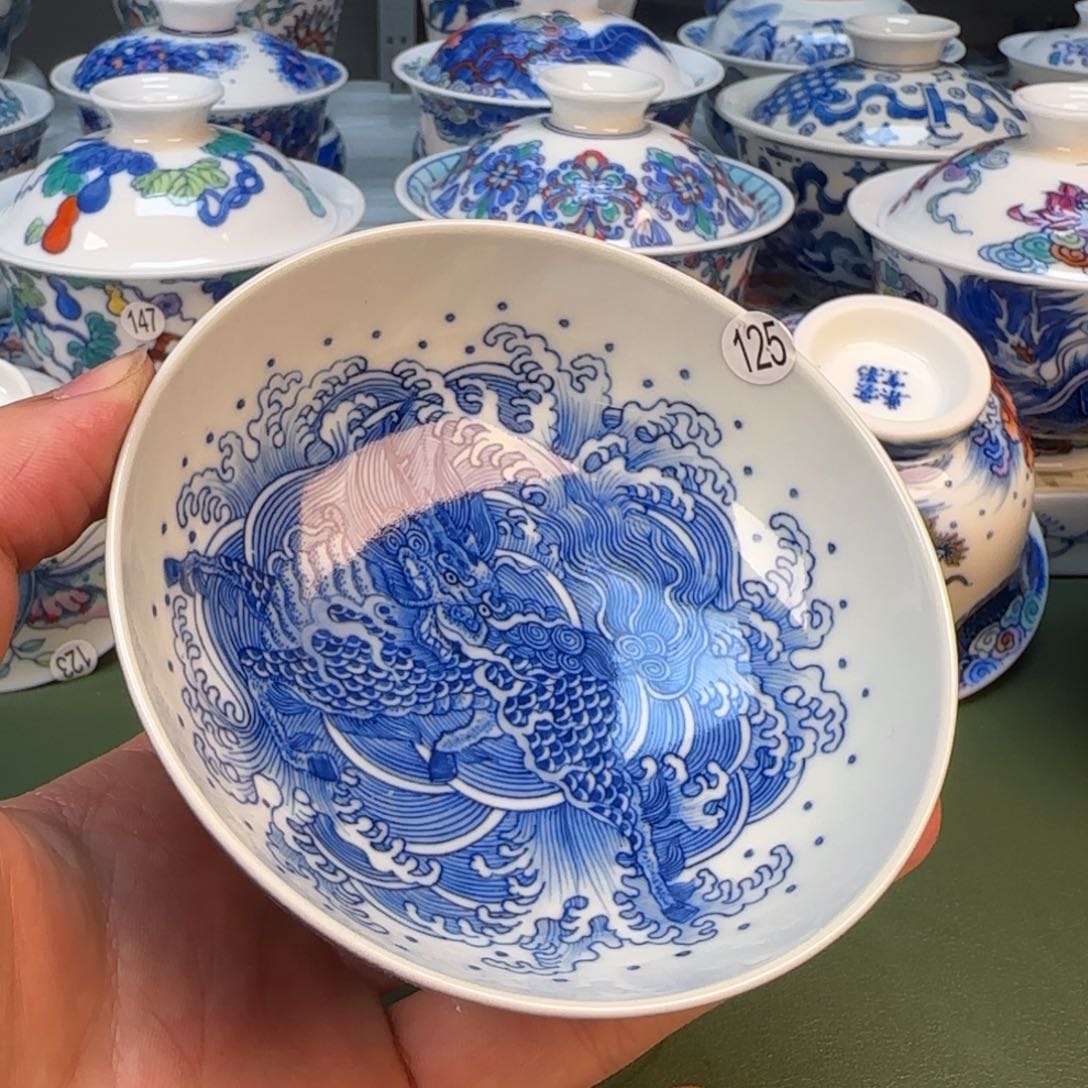 彦祖纯手工手绘茶具125