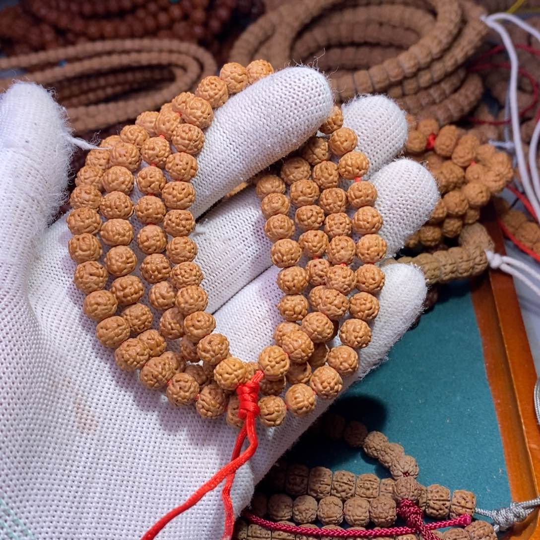 金刚菩提手串7加金蟾纹